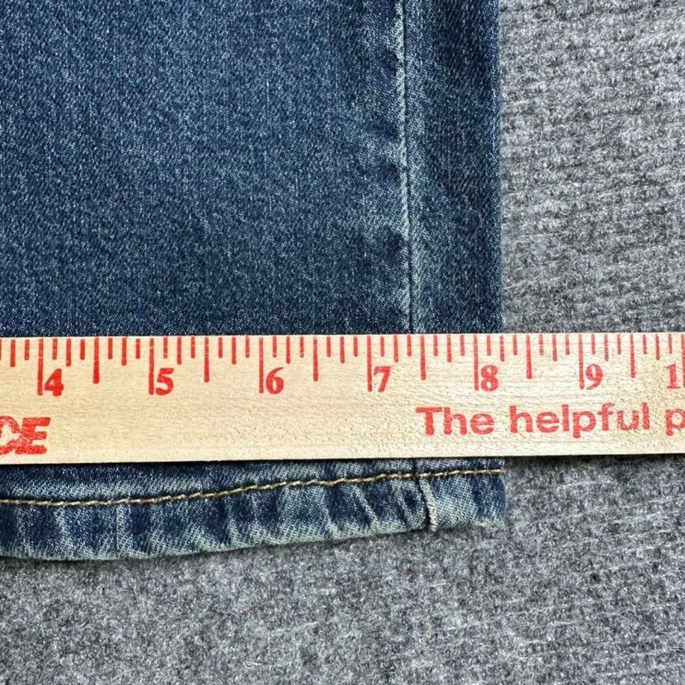 Levis 505 Regular Fit Straight Leg Jeans Mens 38x30 Medium Wash Blue Denim